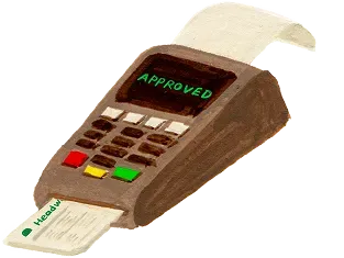 Watercolor illustration of insurance cards