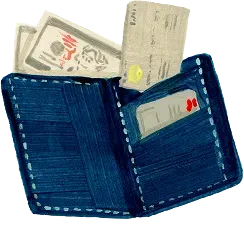 Watercolor illustration of a license certificate